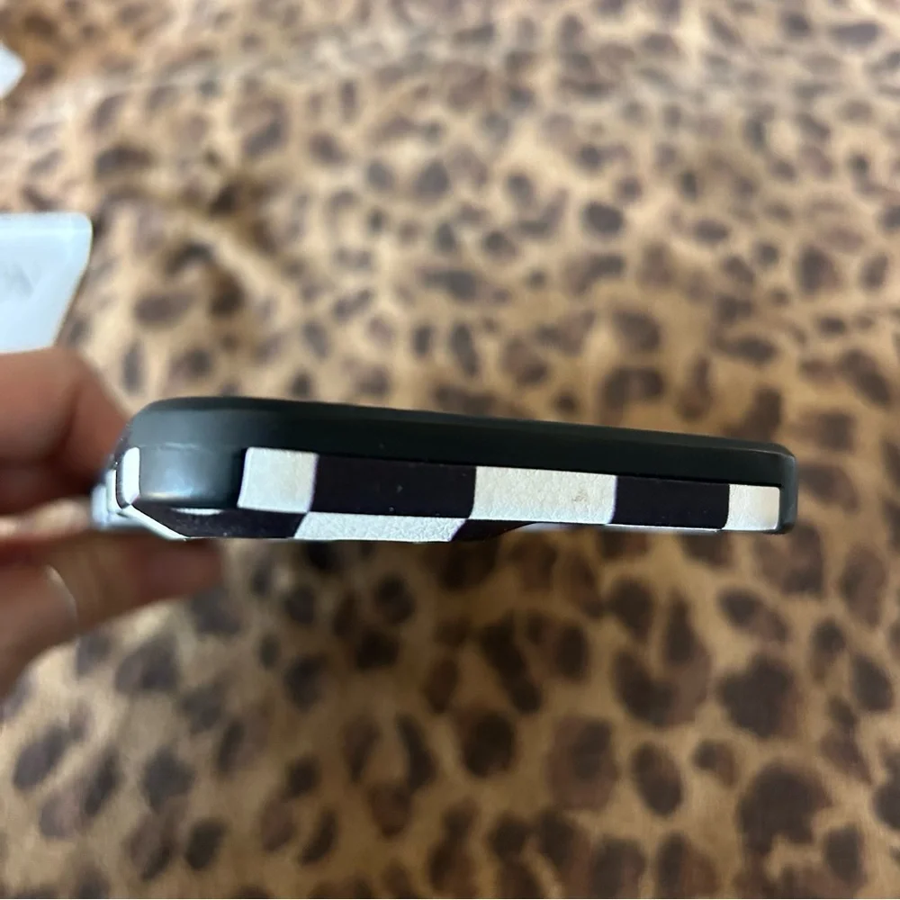Brand New! iPhone 13 Pro Max Black & White Checkered Cases + Screen Protector 🖤🤍